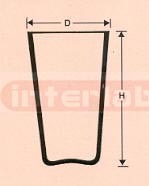 BROAD BASE CRUCIBLES TRANSLUCENT (GLAZED)